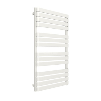 Grzejnik elektryczny TERMA WARP T ONE 600 x 1110 mm, kolor biały drogowy RAL9016, moc 600 W, podłączenie E1, kabel spiralny z wtyczką 2,5m biały