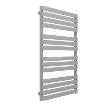 Grzejnik elektryczny TERMA WARP 600 x 1110 mm, kolor stal nierdzewna, moc 600 W, podłączenie E8, kabel spiralny z wtyczką 2,5m srebrzysty