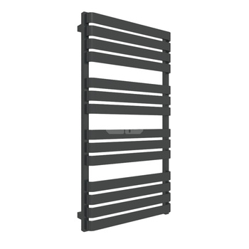 Grzejnik elektryczny TERMA WARP T ONE 600 x 1110 mm, kolor czarny RAL9011, moc 600 W, podłączenie E8, kabel prosty bez wtyczki 1,5m