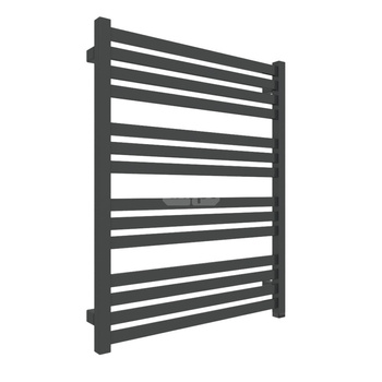 Grzejnik elektryczny TERMA MARLIN ONE 630 x 780 mm, kolor czarny jak kruk RAL9005, moc 400 W, podłączenie E8, kabel spiralny z wtyczką 2,5m