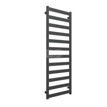 Grzejnik elektryczny TERMA VIVO One 500 x 1390 mm, kolor grafit, moc 600 W, podłączenie E8, kabel spiralny z wtyczką srebrzysty