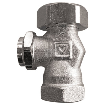 HERZ-RL-4 - indywidualny zawór odcinający, figura prosta, do instalacji dwururowych G 3/4 x Rp1/2