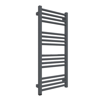 Grzejnik elektryczny TERMA FIONA ONE 400 x 900 mm, kolor szterling, moc 300 W, podłączenie E8