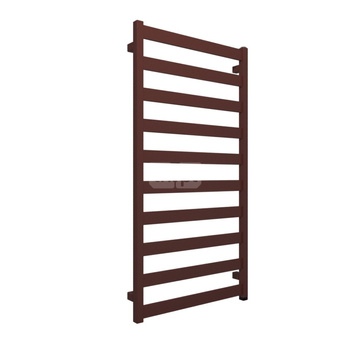 Grzejnik elektryczny TERMA VIVO One 600 x 1150 mm, kolor czerwony tlenkowy soft RAL3009, moc 600 W, podłączenie E1, kabel prosty bez wtyczki 1,5m srebrzysty