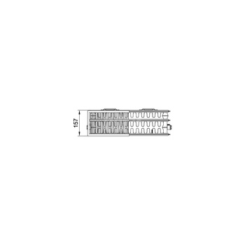 Grzejnik płytowy typ 33 KERMI X2 Plan-K wym. 305 x 1405 mm, kolor biały, moc 1765 W