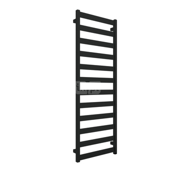 Grzejnik elektryczny TERMA VIVO One 500 x 1390 mm, kolor czarny jak kruk RAL9005, moc 600 W, podłączenie E8, kabel prosty bez wtyczki czarny