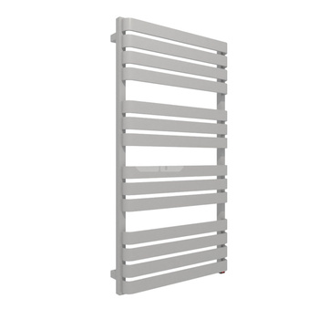 Grzejnik elektryczny TERMA WARP 600 x 1110 mm, kolor diamentowe srebro, moc 600 W, podłączenie E1, kabel prosty bez wtyczki