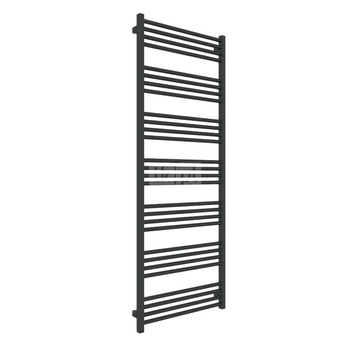 Grzejnik elektryczny TERMA FIONA ONE 600 x 1620 mm, kolor czarny jak kruk RAL9005, moc 800 W, podłączenie E8, kabel prosty bez wtyczki 1,5m