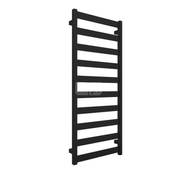 Grzejnik elektryczny TERMA VIVO One 500 x 1150 mm, kolor czarny jak kruk połysk RAL9005, moc 400 W, podłączenie E1, kabel prosty bez wtyczki 1,5m czarny