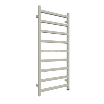 Grzejnik elektryczny TERMA SIMPLE ONE 500 x 1080 mm, kolor szary jedwabisty RAL7044, moc 400 W, podłączenie E8, kabel prosty bez wtyczki 1,5m srebrzysty