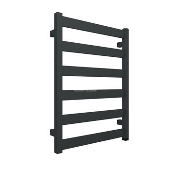 Grzejnik elektryczny TERMA VIVO One 500 x 670 mm, kolor czarny anodowy, moc 300 W, podłączenie E8, kabel prosty bez wtyczki 1,5m czarny