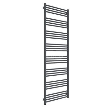 Grzejnik elektryczny TERMA FIONA ONE 600 x 1860 mm, kolor szary antracytowy RAL7016, moc 1000 W, podłączenie E8, kabel prosty z wtyczką 1,5m czarny