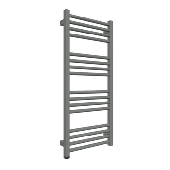 Grzejnik TERMA FIONA ONE 900/400 \ Storm Sky, podł. 400W, kabel prosty bez wtyczki [srebrzysty]