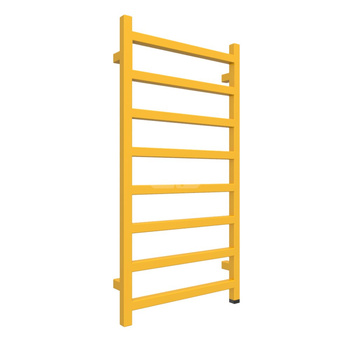 Grzejnik elektryczny TERMA SIMPLE ONE 500 x 960 mm, kolor żółty kadmowy RAL1021, moc 400 W, podłączenie E8, kabel spiralny z wtyczką biały