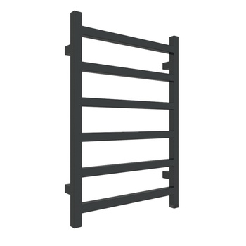 Grzejnik elektryczny TERMA SIMPLE ONE 500 x 720 mm, kolor czarny jak kruk RAL9005, moc 300 W, podłączenie E1, kabel spiralny z wtyczką 2,5m czarny