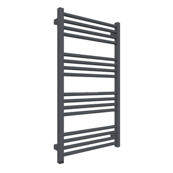 Grzejnik elektryczny TERMA FIONA ONE 500 x 900 mm, kolor metaliczna czerń, moc 400 W, podłączenie E8, kabel prosty bez wtyczki