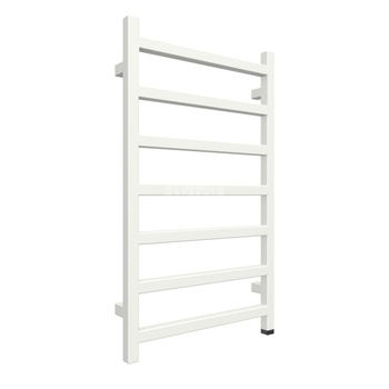 Grzejnik elektryczny TERMA SIMPLE ONE 500 x 840 mm, kolor biały sygnałowy RAL9003, moc 300 W, podłączenie E1, kabel spiralny z wtyczką 1,5m biały