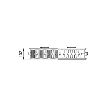 Grzejnik płytowy typ 22 KERMI X2 Plan-K wym. 605 x 1605 mm, kolor biały, moc 2486 W