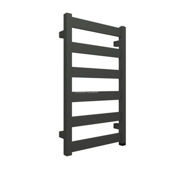 Grzejnik elektryczny TERMA VIVO One 400 x 670 mm, kolor szary drogowy b RAL7043, moc 200 W, podłączenie E1, kabel prosty bez wtyczki 1,5m czarny