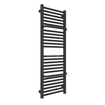 Grzejnik elektryczny TERMA LIMA ONE 400 x 1140 mm, kolor czarny jak kruk RAL9005, moc 400 W, podłączenie E8, kabel prosty bez wtyczki 1,5m