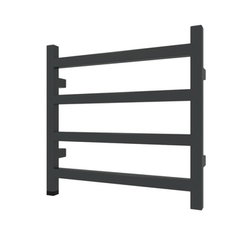 Grzejnik elektryczny TERMA SIMPLE ONE 500 x 1920 mm, kolor czarny jak kruk matowy RAL9005, moc 800 W, podłączenie E8, kabel prosty bez wtyczki 1,5m