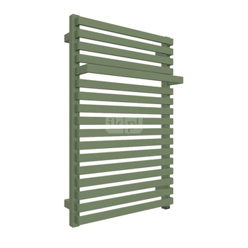 Grzejnik elektryczny TERMA CITY ONE 500 x 780 mm, kolor zielony rezedowy RAL6011, moc 400 W, podłączenie E1, kabel prosty bez wtyczki 2,5m biały