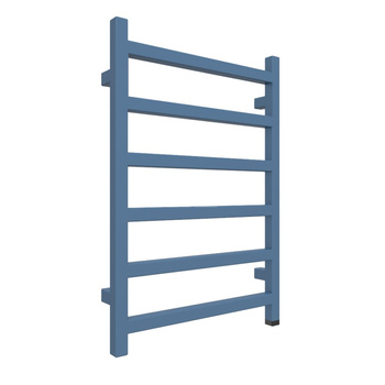 Grzejnik elektryczny TERMA SIMPLE ONE 500 x 720 mm, kolor błękitny popielaty RAL5023, moc 300 W, podłączenie E1, kabel prosty z wtyczką 1,5m srebrzysty