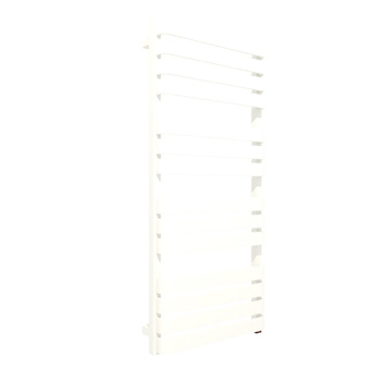 Grzejnik elektryczny TERMA WARP T ONE 500 x 1110 mm, kolor biały soft RAL9016, moc 600 W, podłączenie E8, kabel prosty bez wtyczki 1,5m biały