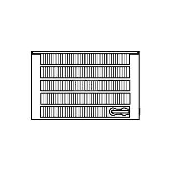 Konwektor Kermi V-Kon S Typ55 BH70x316x900mm QN987, weiß, 6 bar, m. Abd., Vent. re