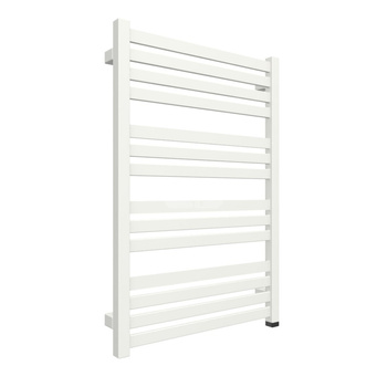 Grzejnik elektryczny TERMA MARLIN ONE 530 x 780 mm, kolor biały soft RAL9016, moc 400 W, podłączenie E8, kabel spiralny z wtyczką biały