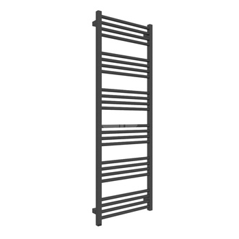 Grzejnik elektryczny TERMA FIONA ONE 480 x 1380 mm, kolor heban, moc 600 W, podłączenie E8, kabel prosty bez wtyczki czarny