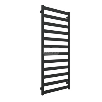 Grzejnik elektryczny TERMA VIVO One 600 x 1390 mm, kolor czarny jak kruk soft RAL9005, moc 600 W, podłączenie E8, kabel prosty z wtyczką 1,5m czarny