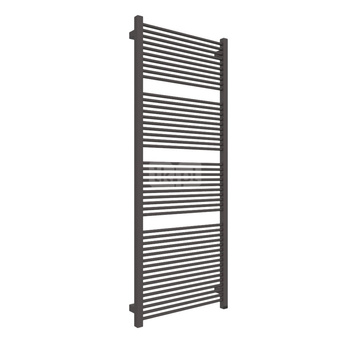 Grzejnik elektryczny TERMA MIKE ONE 530 x 1335 mm, kolor brązowy szary RAL8019, moc 800 W, podłączenie E8, kabel spiralny z wtyczką 2,5m srebrzysty