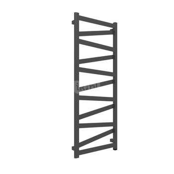 Grzejnik elektryczny TERMA VIPERA One 500 x 1230 mm, kolor heban, moc 400 W, podłączenie E8, kabel prosty bez wtyczki czarny