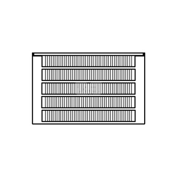 Konwektor Kermi Kon m. Str. Typ55 BH140x316x5000mm QN8980, weiß, 6bar, m. Abd., AB Uni.