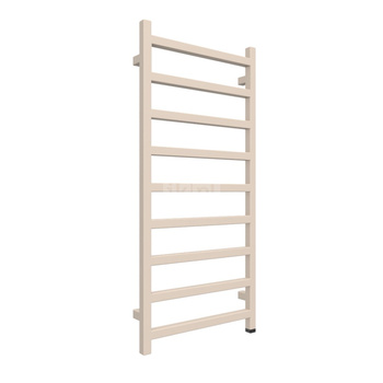 Grzejnik elektryczny TERMA SIMPLE ONE 500 x 1080 mm, kolor jasna kość słoniowa RAL1015, moc 400 W, podłączenie E1, kabel spiralny z wtyczką 1,5m srebrzysty