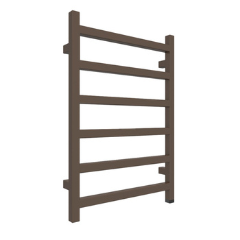 Grzejnik elektryczny TERMA SIMPLE ONE 500 x 720 mm, kolor szlachetny brąz, moc 300 W, podłączenie E1, kabel prosty bez wtyczki srebrzysty