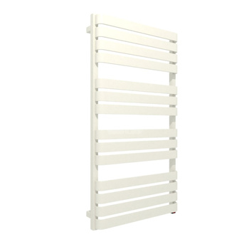 Grzejnik elektryczny TERMA WARP 600 x 1110 mm, kolor rumieniec, moc 600 W, podłączenie E8, kabel prosty z wtyczką 1,5m srebrzysty