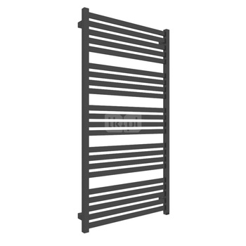 Grzejnik elektryczny TERMA MARLIN ONE 630 x 1185 mm, kolor heban, moc 800 W, podłączenie E8, kabel prosty bez wtyczki 1,5m czarny