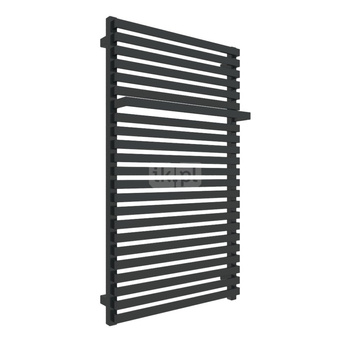 Grzejnik elektryczny TERMA CITY ONE 600 x 1050 mm, kolor czarny jak kruk RAL9005, moc 800 W, podłączenie E8, kabel prosty bez wtyczki 1,5m