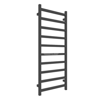 Grzejnik elektryczny TERMA SIMPLE ONE 500 x 1200 mm, kolor heban, moc 400 W, podłączenie E8, kabel prosty z wtyczką czarny