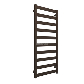 Grzejnik elektryczny TERMA VIVO One 500 x 1150 mm, kolor irchowo-brązowy RAL8014, moc 400 W, podłączenie E8, kabel prosty bez wtyczki 1,5m srebrzysty