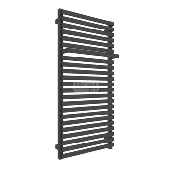 Grzejnik elektryczny TERMA CITY ONE 500 x 1050 mm, kolor czarny sygnałowy soft RAL9004, moc 600 W, podłączenie E8, kabel spiralny z wtyczką 2,5m czarny