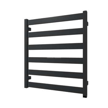 Grzejnik elektryczny TERMA VIVO One 600 x 670 mm, kolor metaliczny szary, moc 300 W, podłączenie E1, kabel spiralny z wtyczką 1,5m