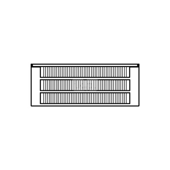 Konwektor Kermi Kon m. Str. Typ33 BH210x194x4600mm QN6587, weiß, 6bar, m. Abd., AB Uni.