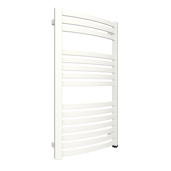 Grzejnik elektryczny TERMA DEXTER ONE 500 x 860 mm, kolor biały drogowy RAL9016, moc 400 W, podłączenie E1, kabel spiralny z wtyczką 2,5m biały