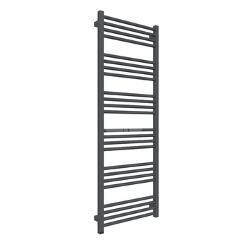 Grzejnik elektryczny TERMA FIONA ONE 500 x 1380 mm, kolor metaliczna czerń, moc 600 W, podłączenie E1, kabel prosty bez wtyczki 1,5m