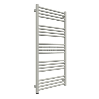 Grzejnik elektryczny TERMA FIONA ONE 530 x 1140 mm, kolor srebrny mat, moc 600 W, podłączenie E8, kabel prosty bez wtyczki 1,5m srebrzysty