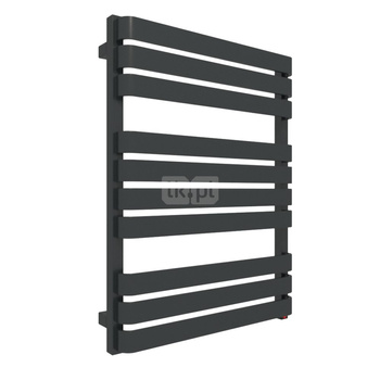 Grzejnik TERMA WARP T ONE 785/600 \ RAL 9005 Mat, podł. S8, 400W, kabel spiralny z wtyczką [ 2,5m cz