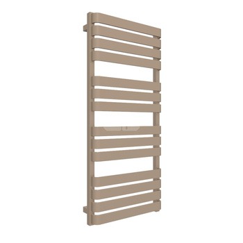 Grzejnik elektryczny TERMA WARP T ONE 500 x 1110 mm, kolor kwarc, moc 600 W, podłączenie E8, kabel prosty bez wtyczki srebrzysty